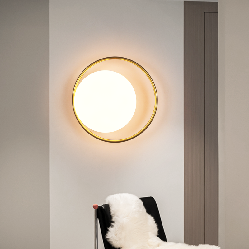 离线语音控制卧室背景墙壁灯