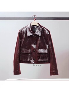 便服油蜡皮帅气皮衣 新款 A1BBF3522 春季