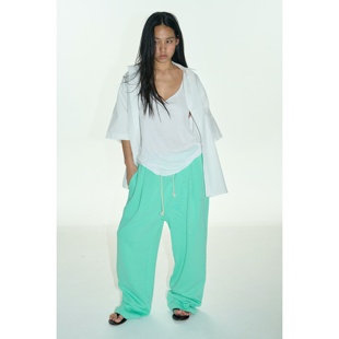 运动裤 o｜早秋宽松轻薄舒适全棉抽绳敞口卫裤 通勤百搭 sea see