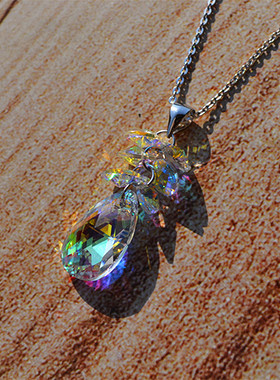 原创波西米亚天使翅膀吊坠项链