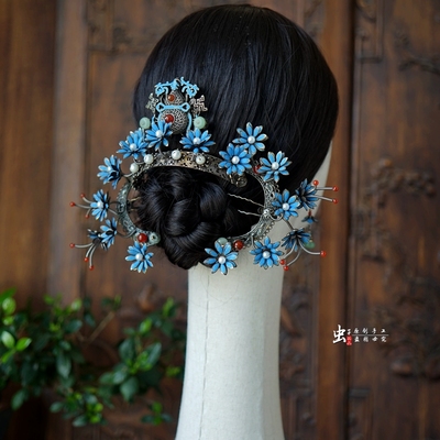 虫子家仿清代发簪复古旧色马面裙