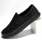 休闲男鞋 男款 子潮鞋 冬季 懒人一脚蹬小白鞋 百搭板鞋 帆布鞋 厚底透气
