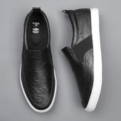 潮流懒人一脚蹬百搭板鞋 2026新款 男青年透气 休闲皮鞋 韩版 冬季 男鞋