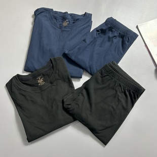 男士冬季秋衣秋裤自发热抗菌锁温双面德绒速干运动打底衫打裤圆领