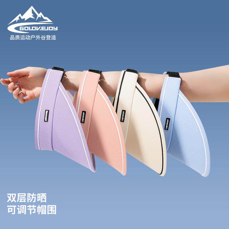 夏季新款空顶帽女士加大帽檐双层防晒遮阳帽子UV防紫外线XMZ247