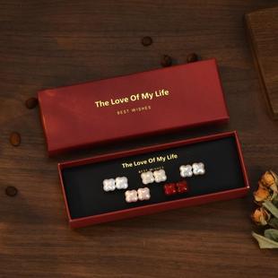 2025新款2025年新款爆款幸运草珍珠耳钉套装秋冬高级感精致耳环气