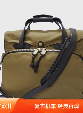 欧美复古70258同款重磅油蜡帆布包男大容量手提公文包单肩斜挎包