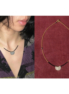 playdate黄水晶泰银原创设计项链