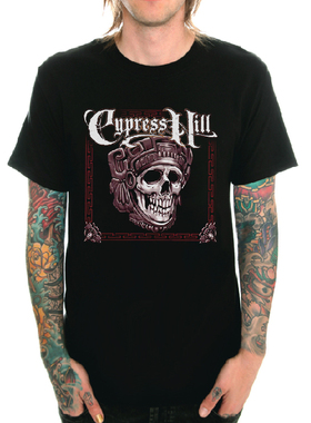 柏树山Cypress Hill说唱hiphop嘻哈摇滚乐队T恤男圆领短袖春夏