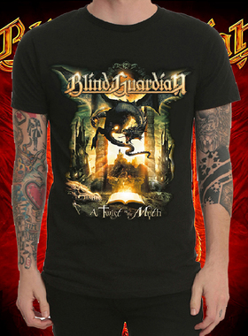 Blind Guardian男圆领短袖春夏重金属摇滚乐队T恤