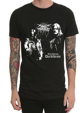 黑暗王座Darkthrone重金属摇滚乐队短袖春夏圆领T恤男