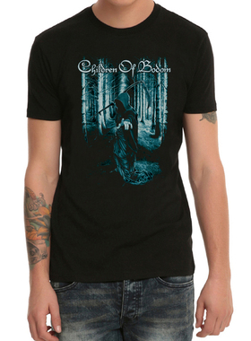 博多之子Children Of Bodom重金属摇滚乐队T恤男