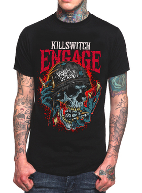 Killswitch Engage摇滚乐队T恤男圆领短袖春夏metalcore重金属核