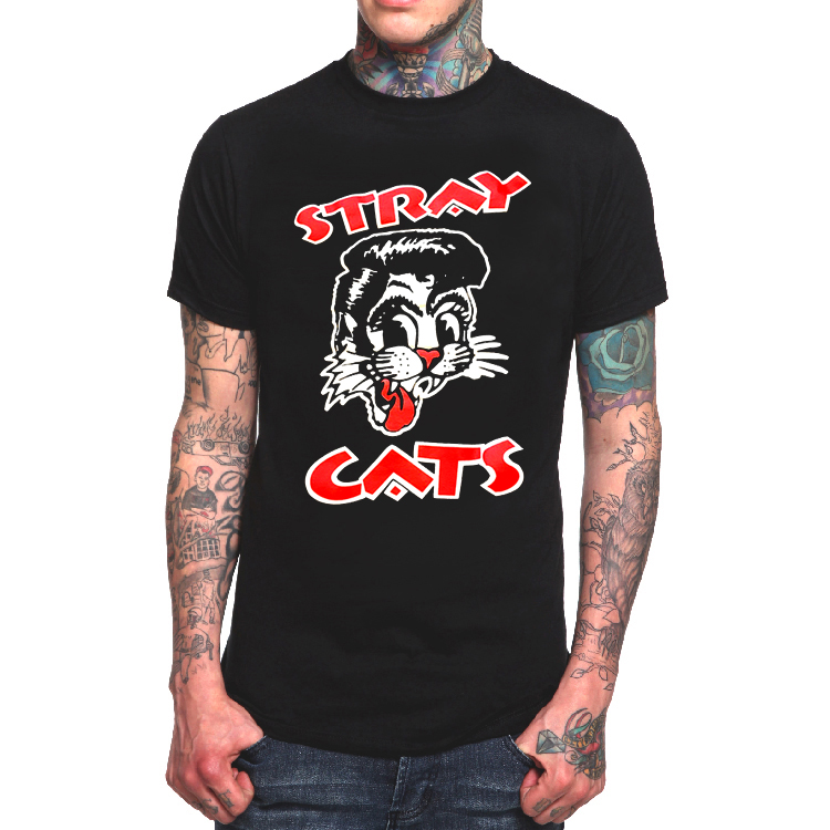 The Brian Setzer Orchestra摇滚乐队T恤男billy瞎猫stray cats