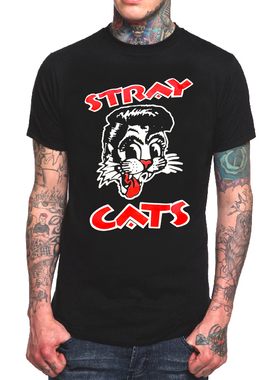 The Brian Setzer Orchestra摇滚乐队T恤男billy瞎猫stray cats