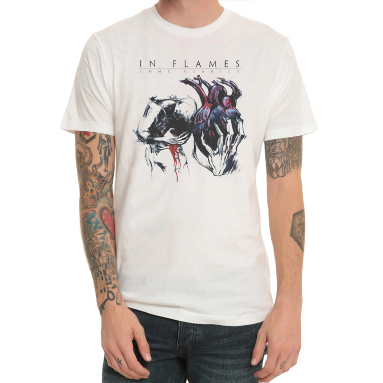 In Flames乐队T恤男短袖圆领夏季旋律死亡重金属摇滚