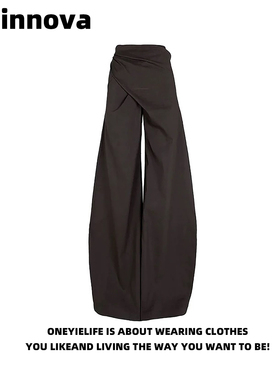 Quinnova 别致小众设计感气质绑带剪刀裤女春夏新款显瘦香蕉裤潮