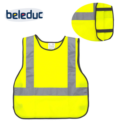 beleduc荧光黄反光衣 儿童安全员背心角色扮演指挥交通游戏玩具