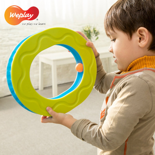 台湾Weplay风火轮轨道滚球手眼协调注意力儿童吹球玩具口腔训练
