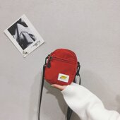 2026小包包女斜挎韩版 轻便百搭宽带手机包斜挎包超火帆布小包包竖