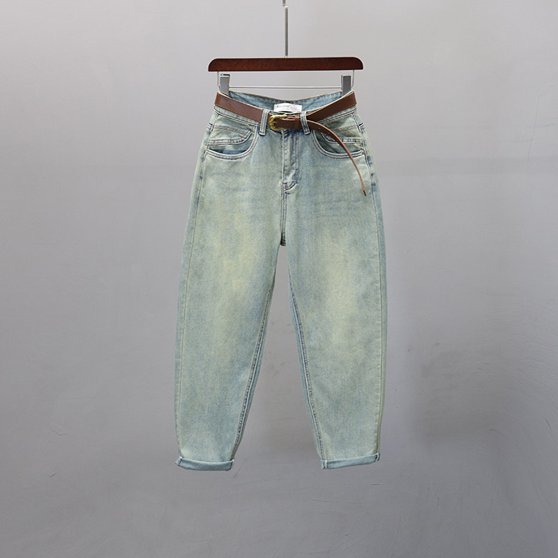 哈伦裤九分裤常规牛仔面料春夏季