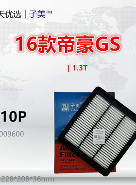 C310P适配吉利 帝豪 帝豪GS GL 1.3T 1.4T 1.8空气滤芯清器