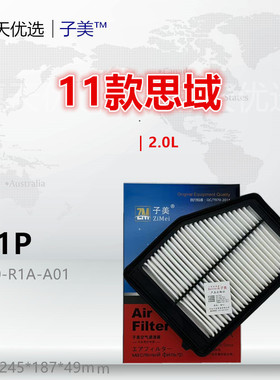 821P适配九代 11款思域 讴歌ILX 1.8L 2.0L 空气滤芯