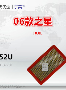 C152U适配长安之星6350/6371/6363 星光 威旺205 206空气滤芯