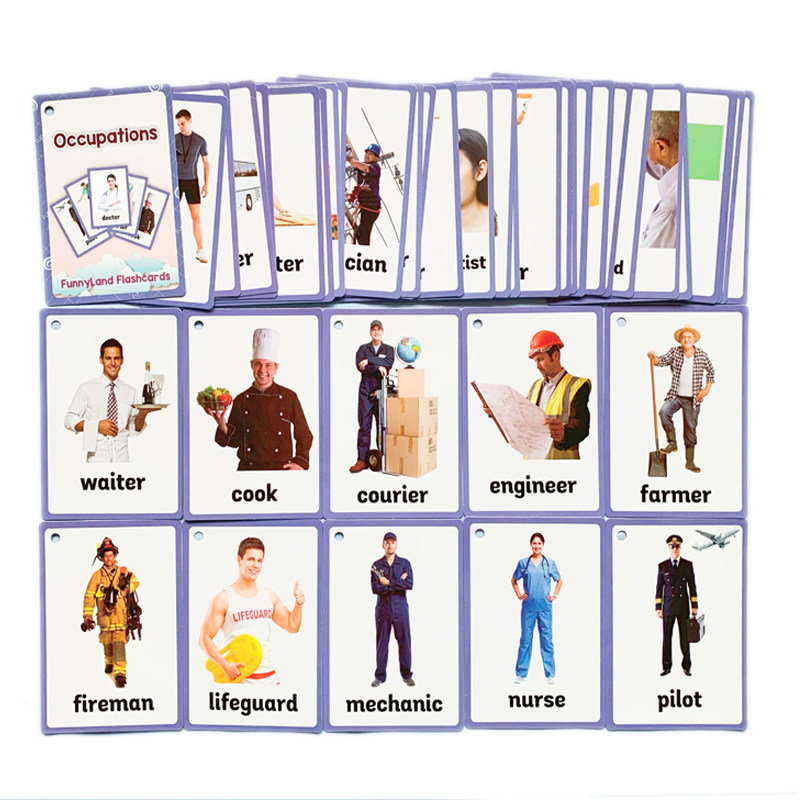 小达人点读occupation职业类英语分类闪卡卡片一套38张