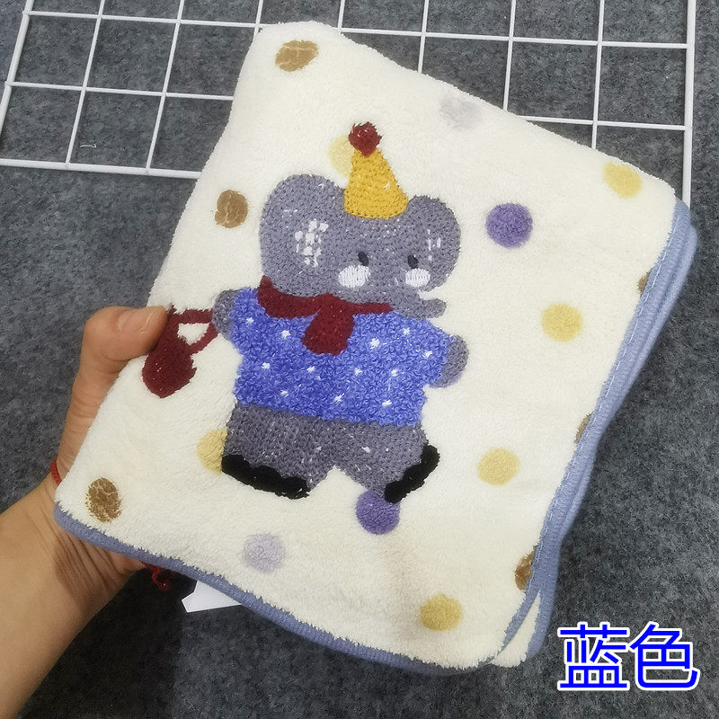 不掉毛吸水珊瑚绒洗脸大毛巾韩版可爱成人儿吸童柔软干发巾擦头发