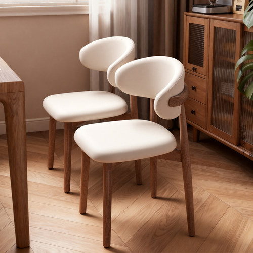 实木软包简约小户型餐椅实木餐椅