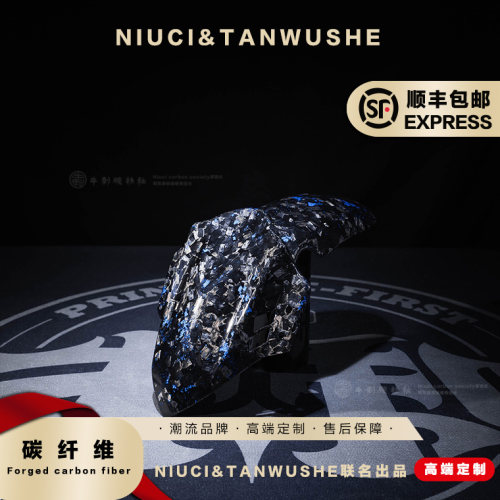 小牛UQI/N1S/NQI九号E200P改装锻造蓝箔碳纤维巴风特新款前挡泥板
