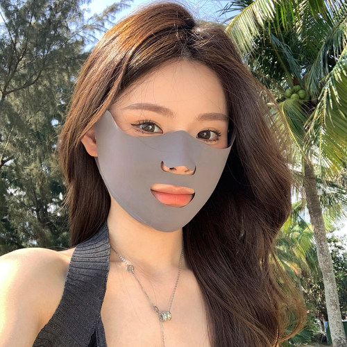 无痕冰丝漏口鼻防晒口罩女夏季
