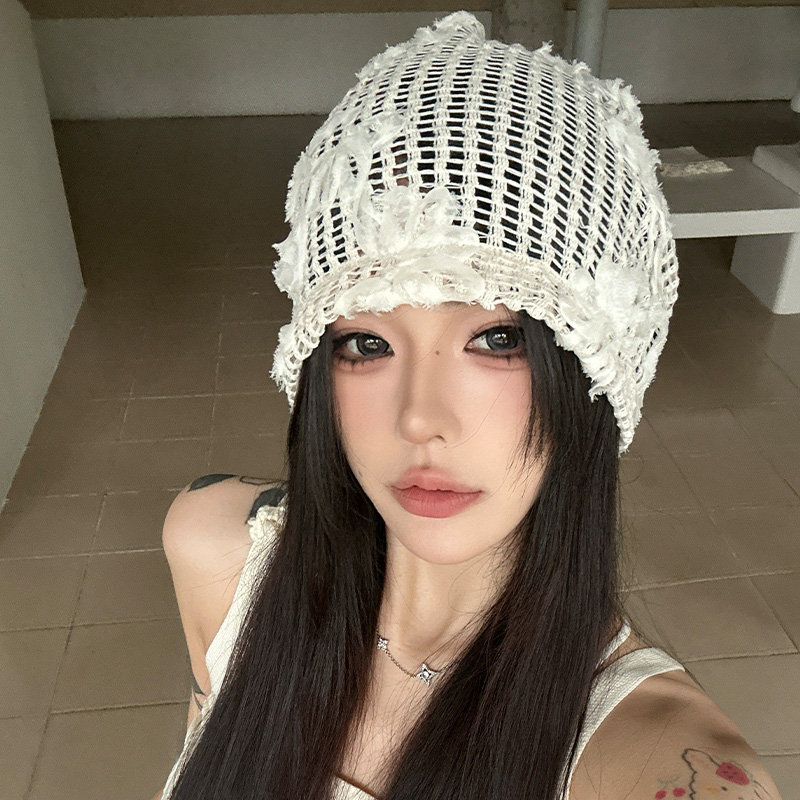 立体花朵刺绣包头帽女春夏新款