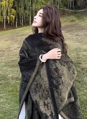 大西北新疆西藏加厚披肩女外搭