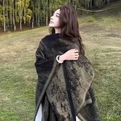 大西北新疆西藏加厚披肩女外搭