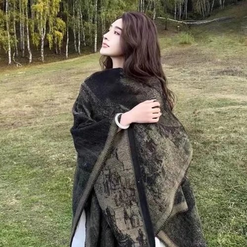 大西北新疆西藏加厚披肩女外搭
