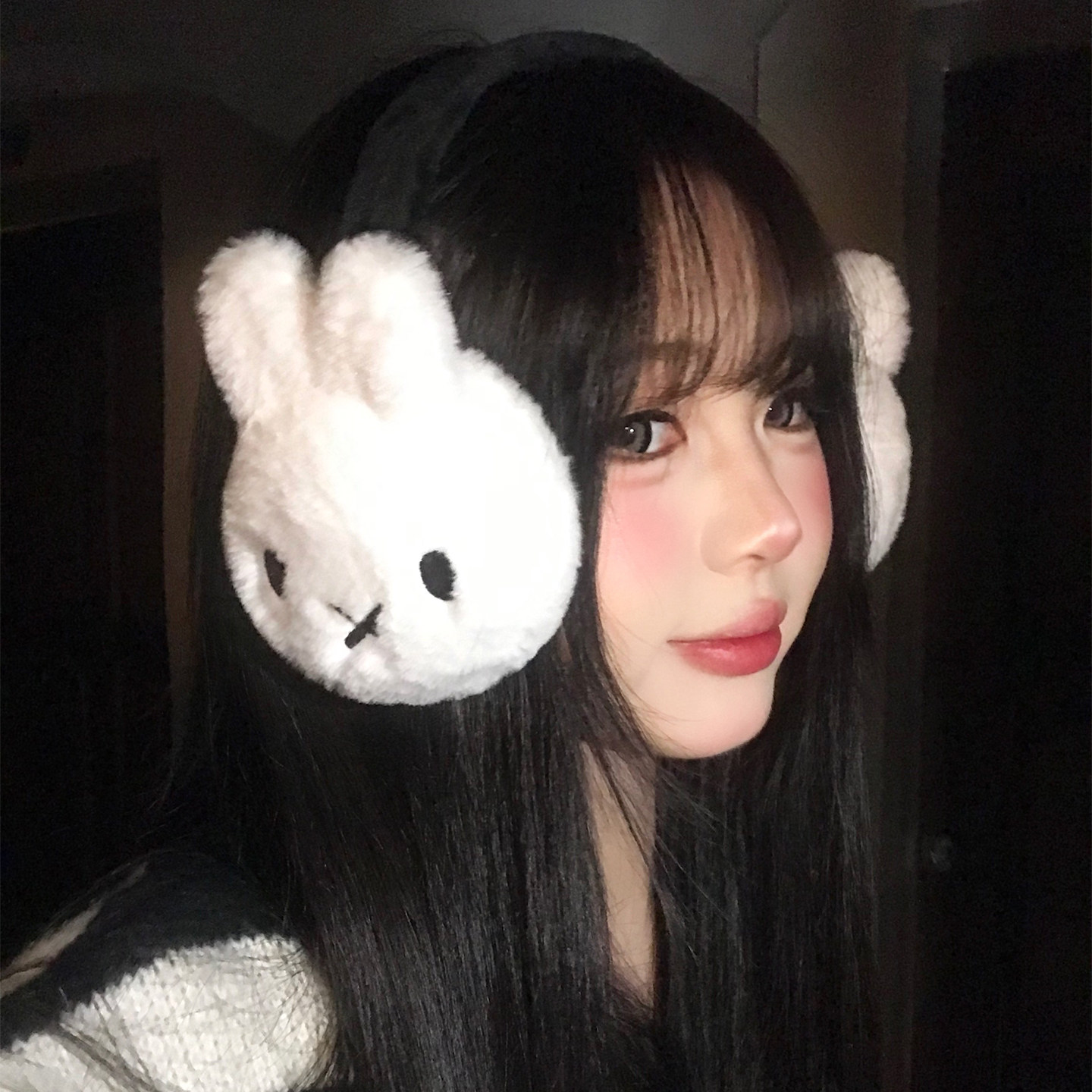 可爱米菲兔毛绒白色耳罩女冬加厚保暖学生骑行防寒耳暖耳捂子耳包,服饰配件/皮带/帽子/围巾,耳套,淘宝优惠券,粉丝福利购,淘宝优惠卷