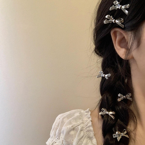 2025新款金属小号甜酷蝴蝶结发夹