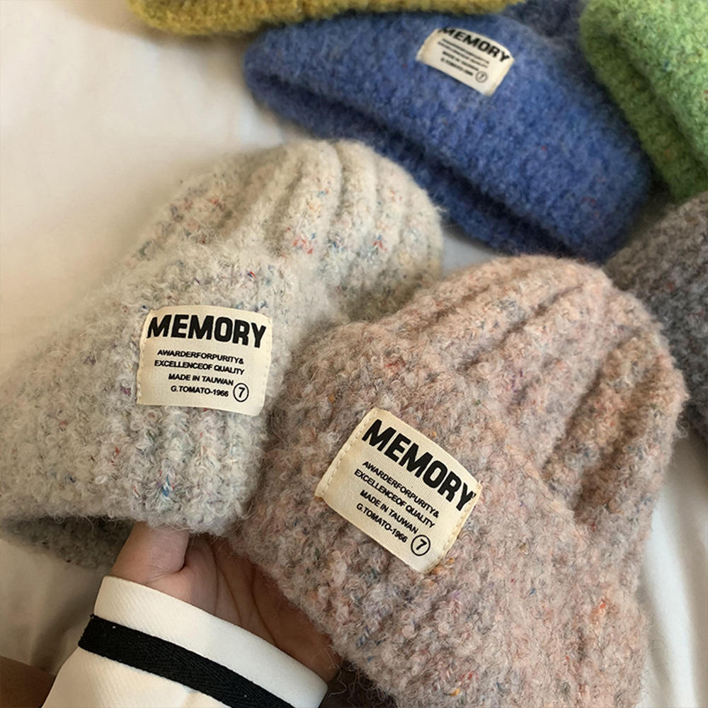 韩系百搭护耳宽松显脸小毛线帽