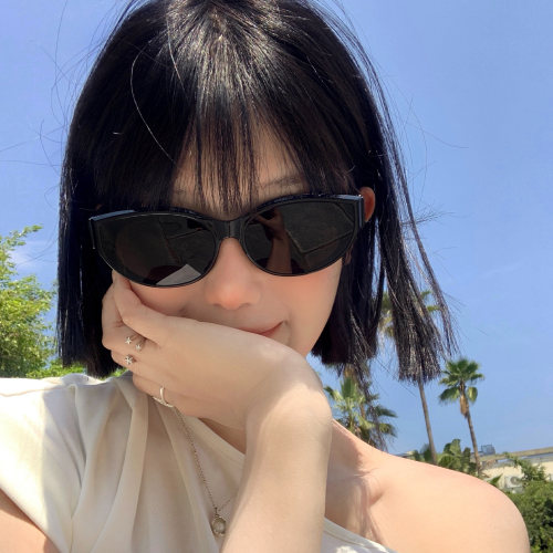 猫眼适合方圆脸防晒墨镜女高级感