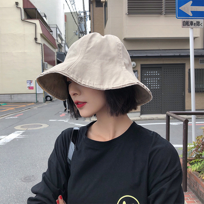 taobao agent Fisherman hat female beige versatile Korean version of the tide hooded face hat, Japanese wool edge summer wave edge sunshade basin hat