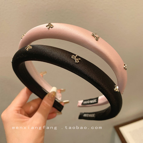 小香风蝴蝶结发箍女款2026新款