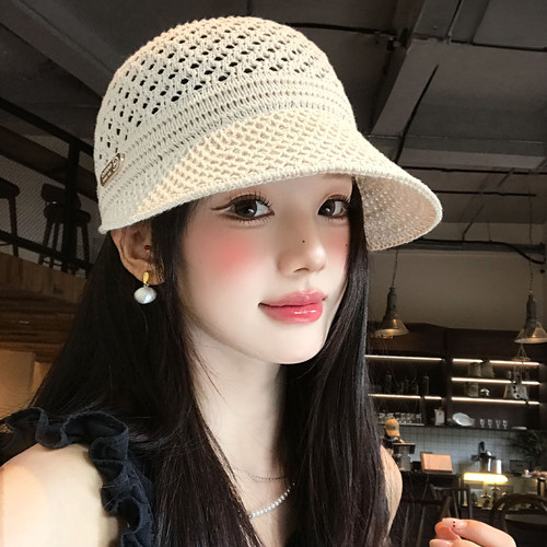 镂空针织渔夫帽复古百搭显脸小