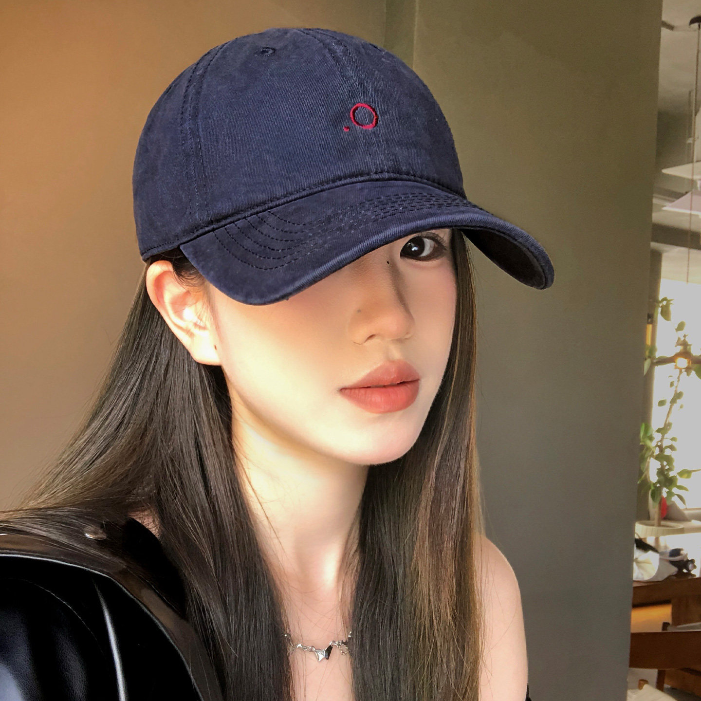 韩版刺绣棒球帽宽帽檐大脸显脸小图片