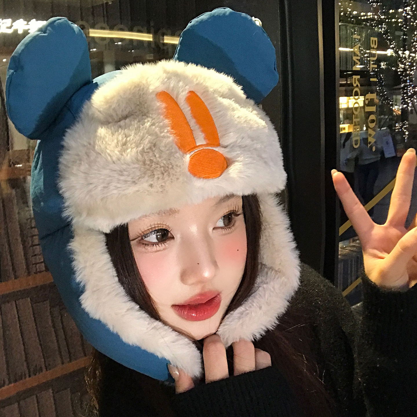 可爱米奇耳朵卡通护耳雷锋帽女冬季毛绒加厚保暖骑行防寒飞行帽子,服饰配件/皮带/帽子/围巾,帽子,淘宝优惠券,粉丝福利购,淘宝优惠卷