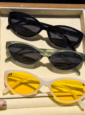 复古猫眼墨镜女适合方圆脸时尚