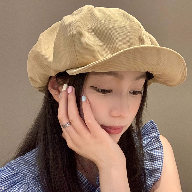 日系复古贝雷帽女夏薄款文艺休闲