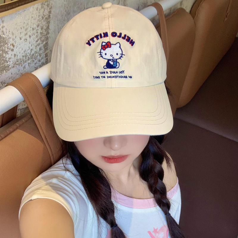 正版kitty猫速干棒球帽女春夏季