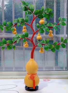 葫芦树仿真绿植藤条摆件7葫芦娃摆件装饰